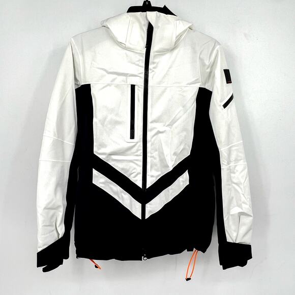 BOGNER Women's Dalya Hooded Two Tone Ski Jacket US 4 Small Off White WP NWOT - Picture 4 of 15